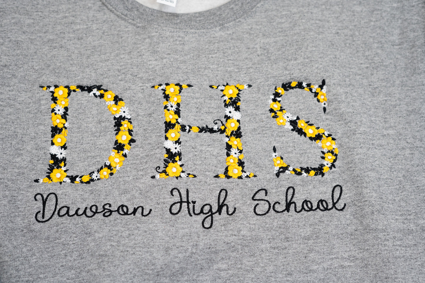 DHS Flower Embroidery Spirit Shirt