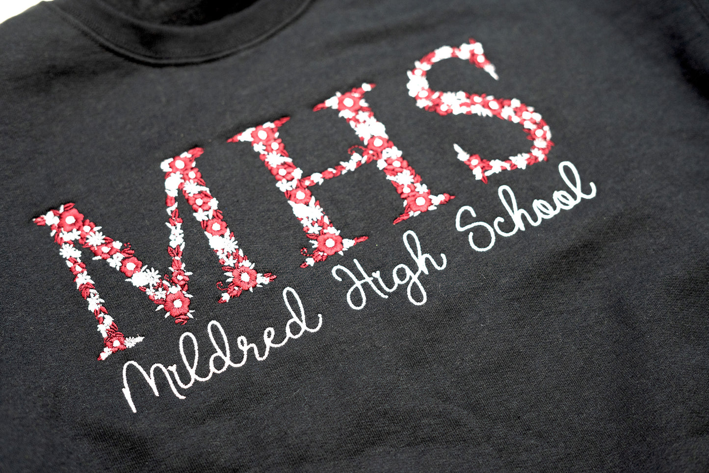 MHS Flower Embroidery Spirit Shirt