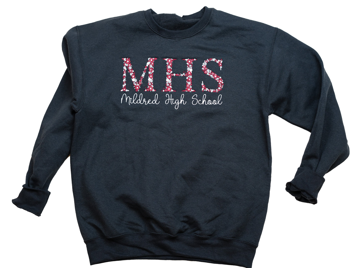 MHS Flower Embroidery Spirit Shirt