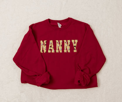 Chicken Fabric Custom Sweatshirt (Straight Letters)