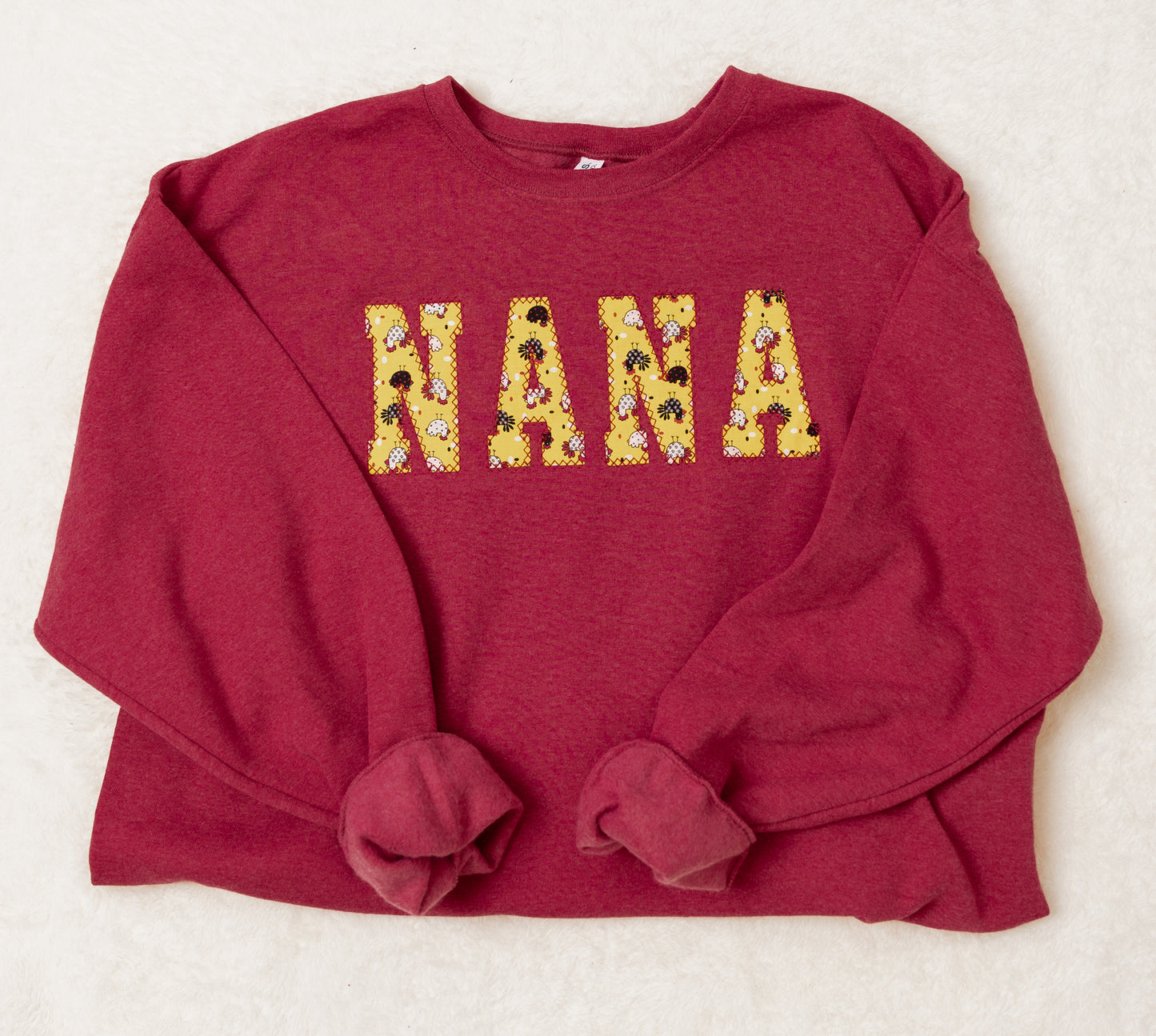 Chicken Fabric Custom Sweatshirt (Straight Letters)