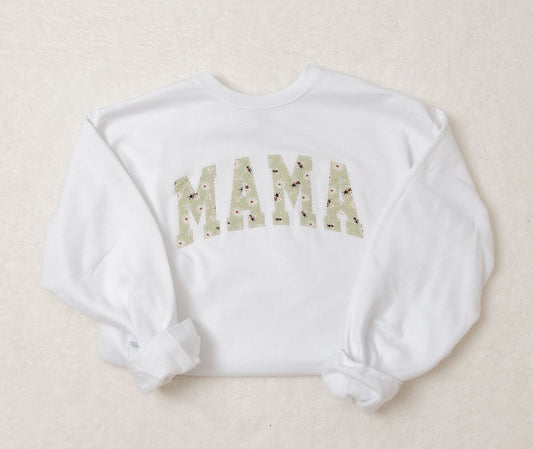 Green Bee Fabric Custom Sweatshirt (Curved Letters)